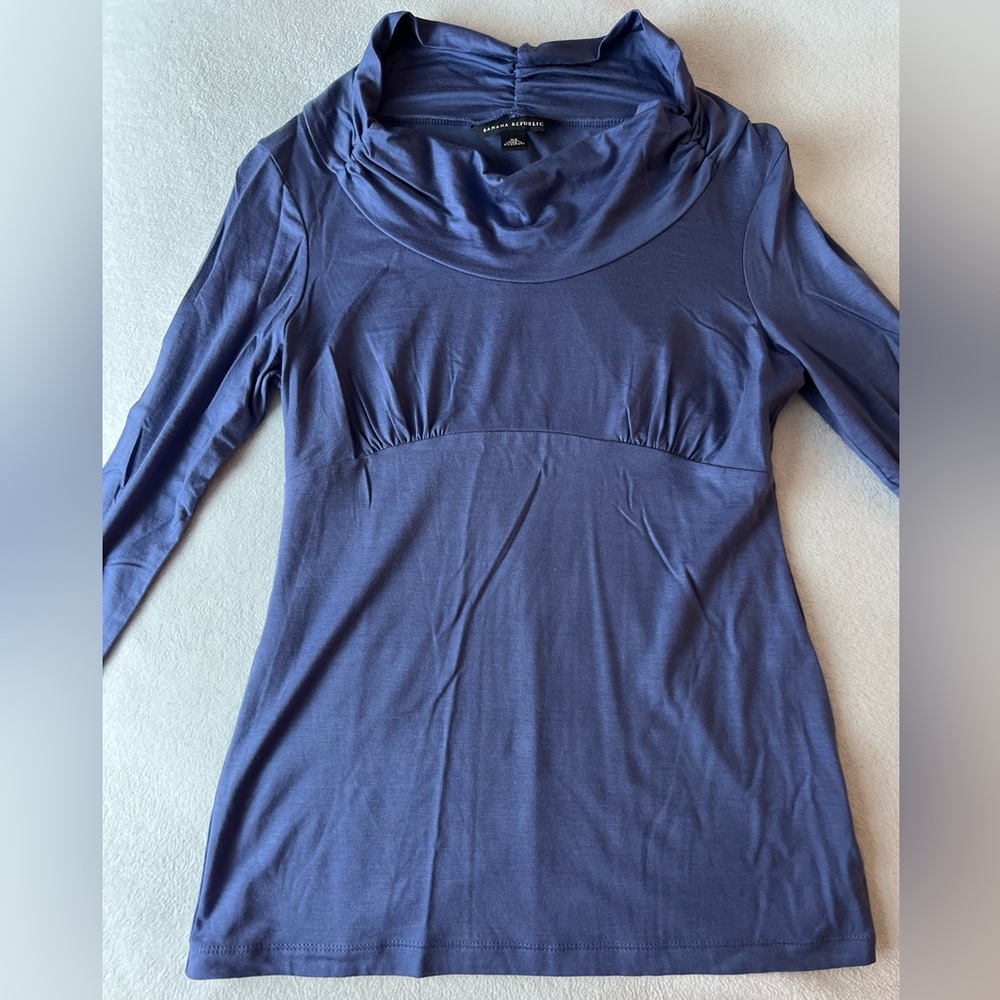 Purple/Bluish Cowl Neck Top